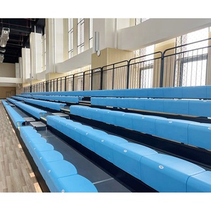 <span class=keywords><strong>Gradas</strong></span> Telescópicas Eléctricas Retráctiles Personalizadas, Asientos sin Respaldo <span class=keywords><strong>para</strong></span> Gimnasios y Estadios, Operación Manual - Product Image 4