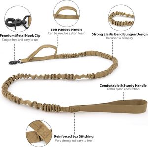 Correa Táctica para Perros, Correa Retráctil para Perros Grandes, Correa Elástica Antiexplosión, Conjunto de <span class=keywords><strong>Collar</strong></span> y Correa para Perros - Product Image 4