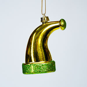 Haute Qualité V 47 Coloré Paillettes En Plastique Moderne Chapeau De Père Noël Ornements Ensemble de 5 - Product Image 2