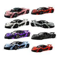 Bloques de Construcción de Plástico Técnicos de Carreras, Modelo de Superdeportivos a Escala 1:8, Juguetes de Ladrillos para Niños, 3893 Piezas, Excelentes Regalos