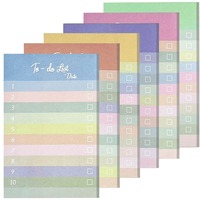 Bloc de Notas Autoadhesivas para Actas de Reuniones, Planificador Diario, Notas Adhesivas Multicolores, Paquete para Regalo