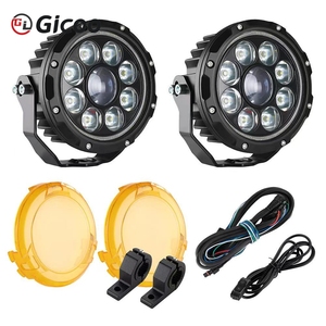 Faro auxiliar LED de 150W para motocicleta, luz alta/baja, luces antiniebla de conducción, focos con ojos de ángel - Product Image 2