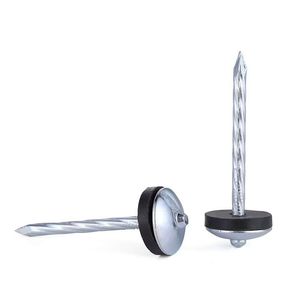 Оптовые гвозди для кровли из оцинкованной стали с гладким спиральным шпилькой и гофрированным стержнем, 2, 2.5, 3 дюйма, повышенной прочности - Product Image 3