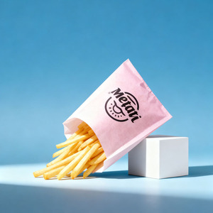Emballages personnalisés pour les frites, les sandwichs, les sacs en papier pour les cafés, les sacs à biscuits avec design imprimé personnalisé, sacs d'emballage pour biscuits - Product Image 1