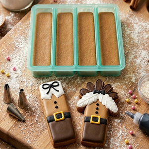 <span class=keywords><strong>Emporte</strong></span>-pièces multi-œufs de Pâques - Moule en plastique PP de qualité alimentaire 4-en-1 pour une pâtisserie printanière efficace et une décoration DIY - Product Image 3