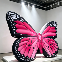 Décoration de fête sur le thème du jardin, papillon gonflable pour la cour, papillon gonflable suspendu pour fête de jardin