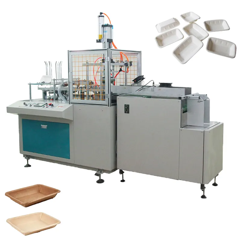 High Quality Biodegradable Disposable Food Container Packaging Paper Box Making Machine