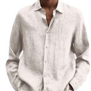 Nuove camicie da uomo primaverili camicia con bottone a maniche lunghe a maniche lunghe per camicetta <span class=keywords><strong>maschile</strong></span> Sexy top polo da uomo - Product Image 2