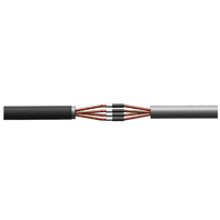 Kit de câbles basse tension avec tube thermorétractable à paroi moyenne, colle et tube de raccordement en cuivre, matériau PE haute température