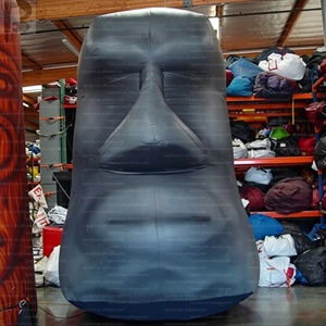 Estatua inflable gigante iluminada de Moái, ídolo de piedra cultural tribal Kahuna, modelo inflable publicitario para la cultura polinesia - Product Image 1