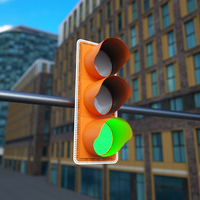 Feu de signalisation directionnel jaune haute luminosité 300 mm en promotion