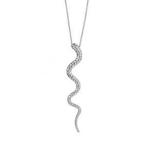 สร้อยคอจี้รูปงูชุบทอง 18K ROXI พร้อมสร้อยลูกปัดเล็ก - Product Image 2