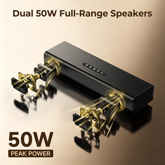 New Product 2026 Wireless Speaker Speaker for TVs and Home Parties Bluetooth Speakers Soundbar for TV