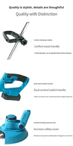 लिथियम कॉर्डलेस हैंडहेल्ड लॉन मोवर और खरपतवार ट्राइमर समायोज्य ऊंचाई के साथ समायोज्य ऊंचाई के साथ - Product Image 4