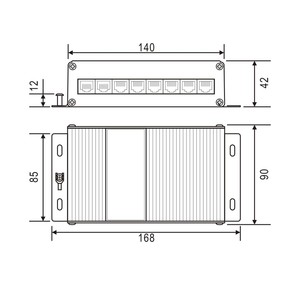 Telebahn SPD fabricant d'usine 57V 48V 8 Ports 1000Mbps TVSS réseau Gigabit <span class=keywords><strong>parafoudre</strong></span> RJ45 Ethernet <span class=keywords><strong>parafoudre</strong></span> POE - Product Image 5