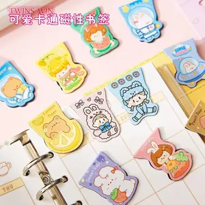 Cute Cartoon Double-sided Magnetic Bookmark Creative Student Book Holder Stationery 792