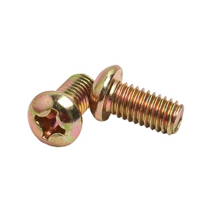 Tornillos Autorroscantes de Cabeza Plana de Latón de Grado Industrial, Galvanizados en Zinc, Rosca UNC, Tamaño M2-M6, Longitud de 12 mm, DSH - Product Image 1