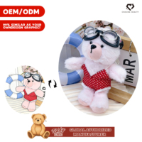 Teddy ISLAND, Fabricant agréé mondial, Vente en gros de maillots de bain rouges et d'ours en peluche personnalisables