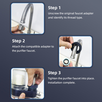 Filtre purificateur d'eau pour robinet domestique, cartouche d'ultrafiltration en céramique, purificateur d'eau pour robinet de cuisine