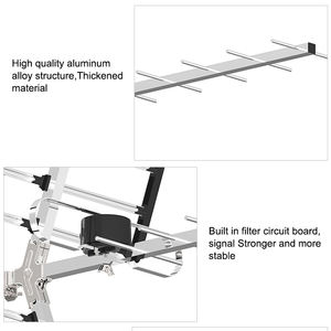 Antennes HD extérieures 160 Mile Tv Antenne de télévision à canal local Booster Antenne de télévision par câble à Gain élevé et longue portée - Product Image 3