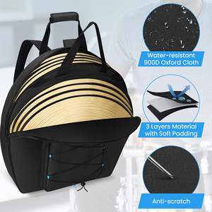 Muestra Gratuita de Juego de Bolsas Acolchadas para Batería de 10 mm de Grosor para Bajistas y Bateristas, Incluye Estuches para Tom de 12 Pulgadas y Caja de Ritmos - Product Image 3