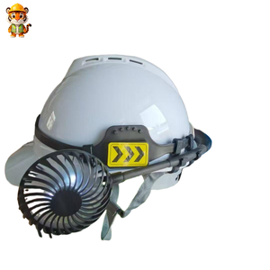 Helm Pelindung Kepala Helm Industri Helm Lalu Lintas dengan Kipas Pendingin Helm Keras dengan Kipas Isi Ulang untuk Pekerjaan Konstruksi - Product Image 1
