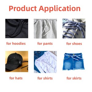 1cm Rắn Polyester/Bông dây rút dây với 800 + Màu sắc cho quần áo hoodies Túi giày-32 sợi eo dây thừng dây rút - Product Image 6