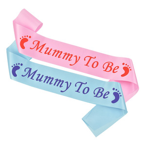 Écharpe de fête pour Baby Shower, maman, papa, nouveau-né, future maman, révélation du sexe du bébé, <span class=keywords><strong>annonce</strong></span> de <span class=keywords><strong>grossesse</strong></span>, décorations, cadeau - Product Image 1