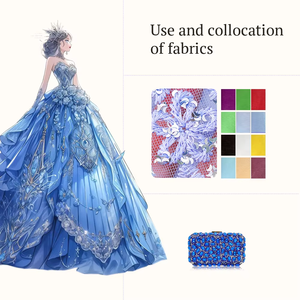 Chất Lượng Cao 3D Thêu Vải Lưới Hình Lưỡi Liềm Sequin Thêu Ren Cho Đám Cưới Bên Dresses Và Phụ Kiện - Product Image 3