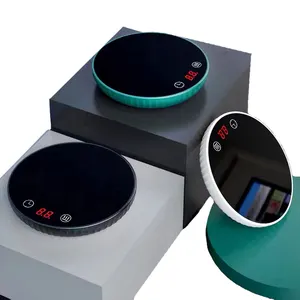 電気スマートコーヒーマグウォーマーカップパッドコースターヒーターとオフィスホーム用タイマー付き温度制御