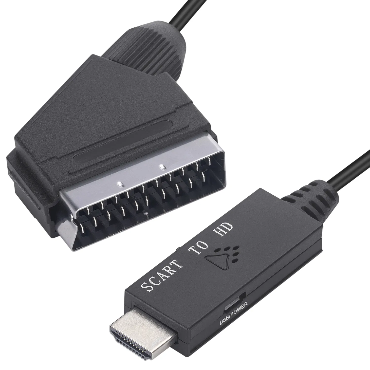 Scart To HDMI Video Audio Converter scart to hdtv HDMI cable Adapter 720p 1080p for tv xbox