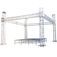 Structure de scène en aluminium, truss d'éclairage pour événements, truss DJ à raccordement rapide