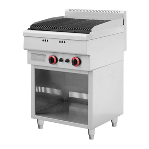 Parrilla de Gas con Piedra Volcánica y Mueble, Estufa Combinada 600, Equipo de Cocina - Product Image 1