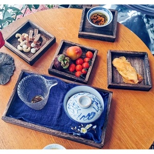 Plateaux de service en bois rustiques, repose-pieds en bois, pour Table basse, <span class=keywords><strong>canapé</strong></span> et <span class=keywords><strong>canapé</strong></span>, mangeoires - Product Image 6