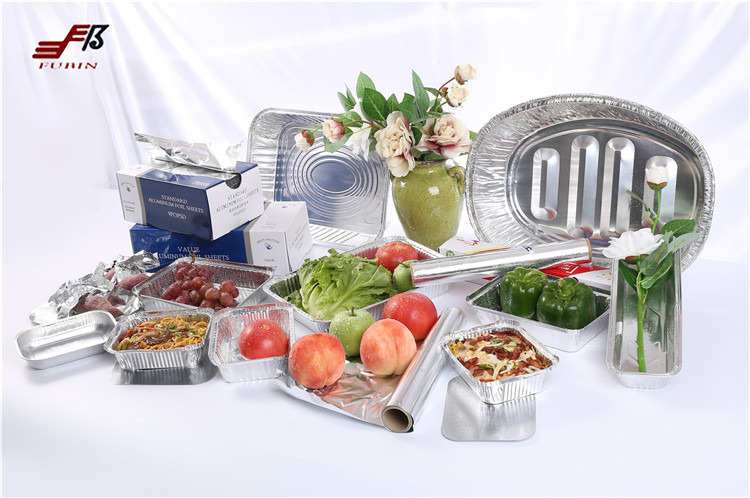 Disposable Aluminum Foil Baking Tray Loaf Pan Food Storage Container Set With Lid