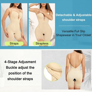 Private Label <strong>Strapless</strong> Full slip Slimming Shaper U Plunge <strong>Backless</strong> Bodysuit for Women Tummy Control <strong>Shapewear</strong> - Product Image 3