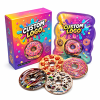 Sacs Mylar personnalisés 3,5g 3,5 en aluminium imprimés pour céréales, bonbons, biscuits, snacks et produits comestibles, avec boîtes