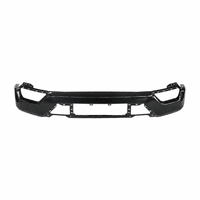 Bumper Depan Hitam Ford F-150 2021-2023 dengan Lubang Lampu Kabut Tanpa Lubang Sensor untuk Truk Pikap