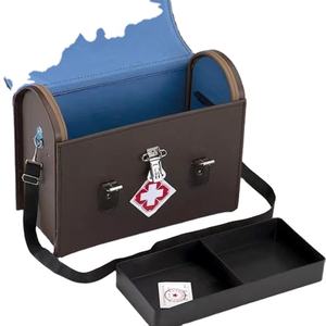 กระเป๋าแพทย์พกพาสำหรับพยาบาลที่บ้าน ลดราคาพิเศษ กระเป๋าเก็บอุปกรณ์ปฐมพยาบาลกันน้ำ สำหรับแพทย์ ดูแลที่บ้าน และความต้องการทางการแพทย์ - Product Image 1