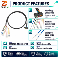 Siemens 6ES7923-0BC00-0FB0 SIMATIC RF1000 Kabel Penghubung 2m Konektor Serial untuk Pembaca RF1060R RFID Otomasi Industri