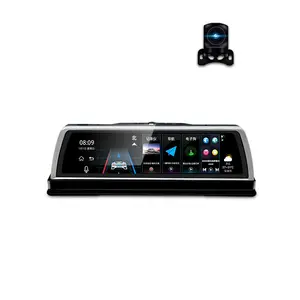 Cámara de salpicadero DVR 4G, 10 ", Dual cams, ADAS, Android 5,1, FHD, 1080P, grabadora de vídeo RAM 2G / ROM32G