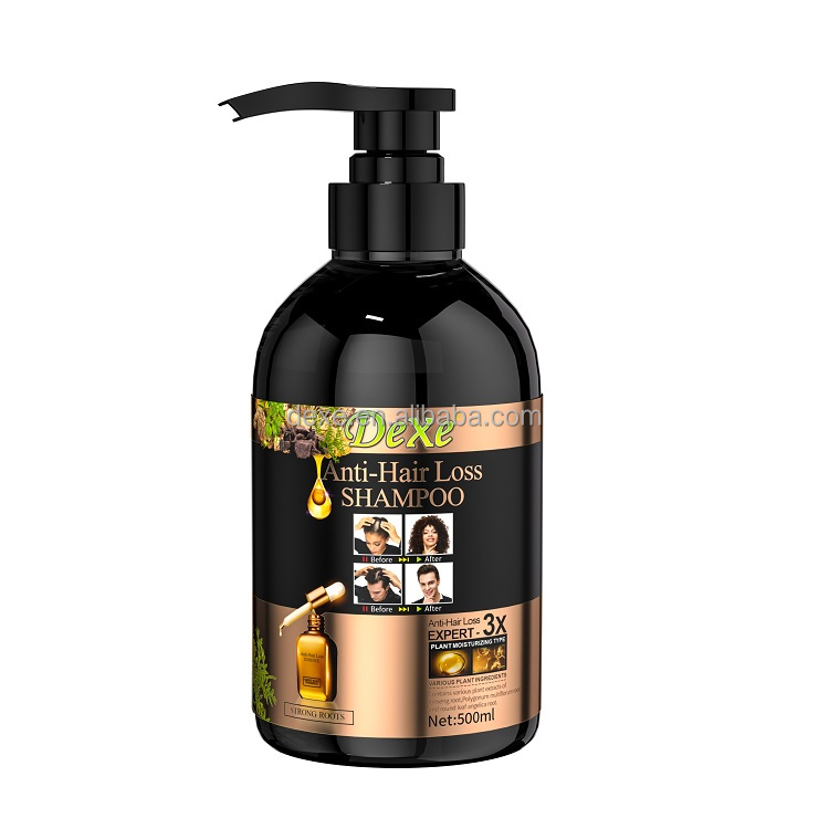 DEXE Private Label Anit-Hair Loss Strengthens Growth Chinese Herbal Shampoo For Stop Hair Loss Men Women Custom Private Label