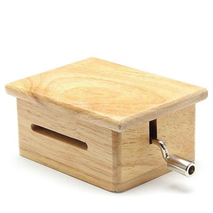 Music Box Gift Box 15 Tone 10 Paper Tape Hand Cranked Wooden Music Box Hand Cranked