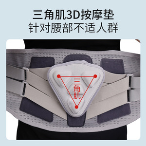 Cinturón de soporte lumbar mejorado con 8 correas para protección de la cintura y alivio del dolor, uso deportivo unisex - Product Image 5