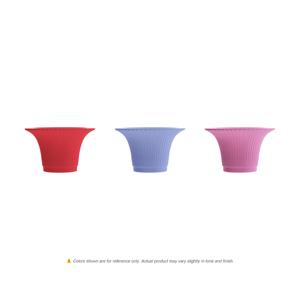 <span class=keywords><strong>Pot</strong></span> <span class=keywords><strong>de</strong></span> fleurs en plastique blanc côtelé style Art Déco, léger et durable, vase hydroponique <span class=keywords><strong>de</strong></span> table incassable pour la décoration intérieure - Product Image 4