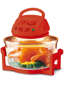 Khỏe mạnh chất béo thấp Turbo đối lưu lò nướng không khí kính vòng Halogen lò Nồi chiên không khí thủy tinh - Product Image 4