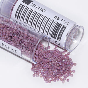 100 نوع من خرز ميوكي الزجاجي الملون عالي الدقة مقاس 11/<span class=keywords><strong>0</strong></span> لصناعة المجوهرات والأساور والأزياء والحرف اليدوية - Product Image 5