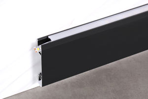 Fornitura diretta Jiangsu moderno 5cm battiscopa a LED opaca in lega di magnesio luce striscia di vetro accessori <span class=keywords><strong>per</strong></span> <span class=keywords><strong>piastrelle</strong></span> - Product Image 4