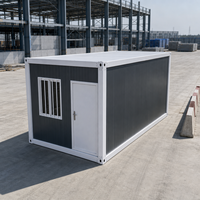 Maison conteneur démontable à assemblage rapide, maison préfabriquée étanche, maison modulaire, bureau conteneur portable en kit 20 pieds