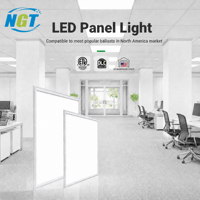 Plafonnier LED Commercial et Domestique 2x2 2x4 5CCT 5W pour Atelier, Magasin, Bureau - Conforme ETL DLC - Stock US